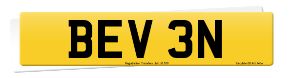 Registration number BEV 3N